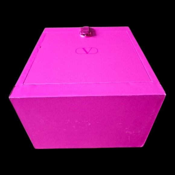 Valentino Neon Pink Jewelry Box With Handle NEW GWP LIMITED EDITION - Picture 10 of 13